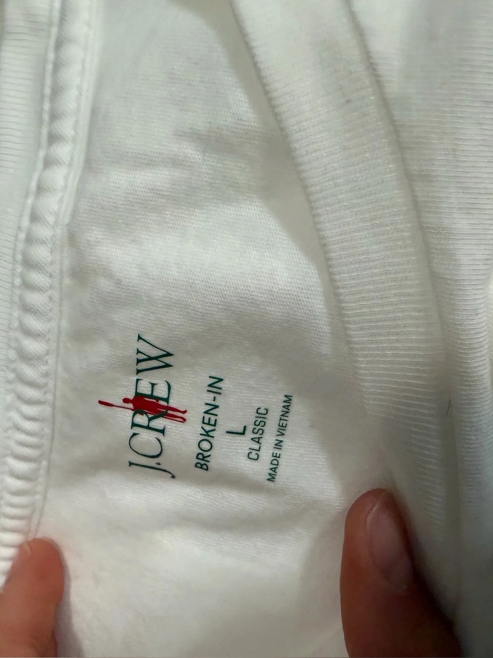 J crew white Broken-in T-shirt
